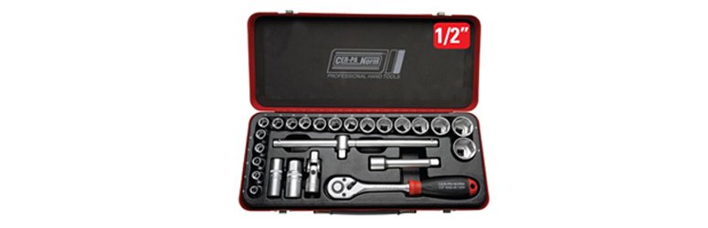 18 Pcs. 1/2” Drive 6-Point Socket Set