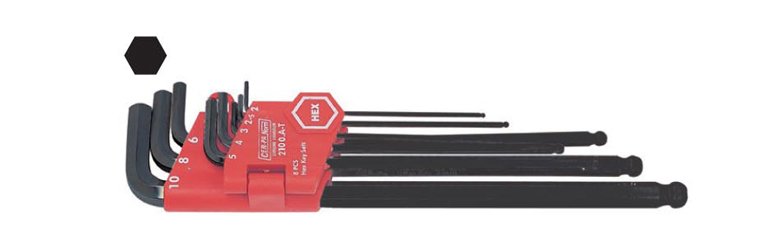 8 Pcs Ballpoint Hex L Key Set (Long Arm)