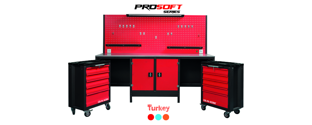 Work Bench with 2 Trolleys