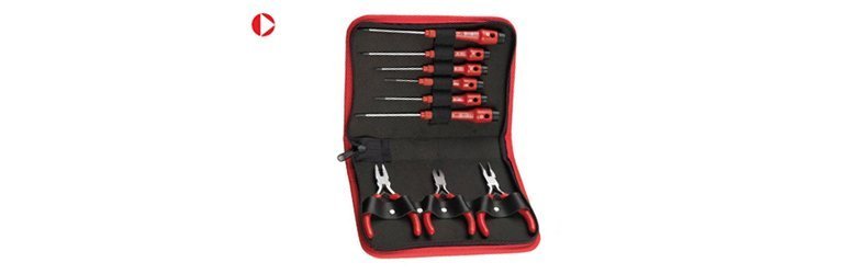 9 Pcs. Micro Precision Pliers & Screwdriver Set