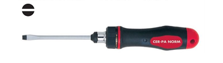 Prosoft Slotted Ratchet Screwdriver